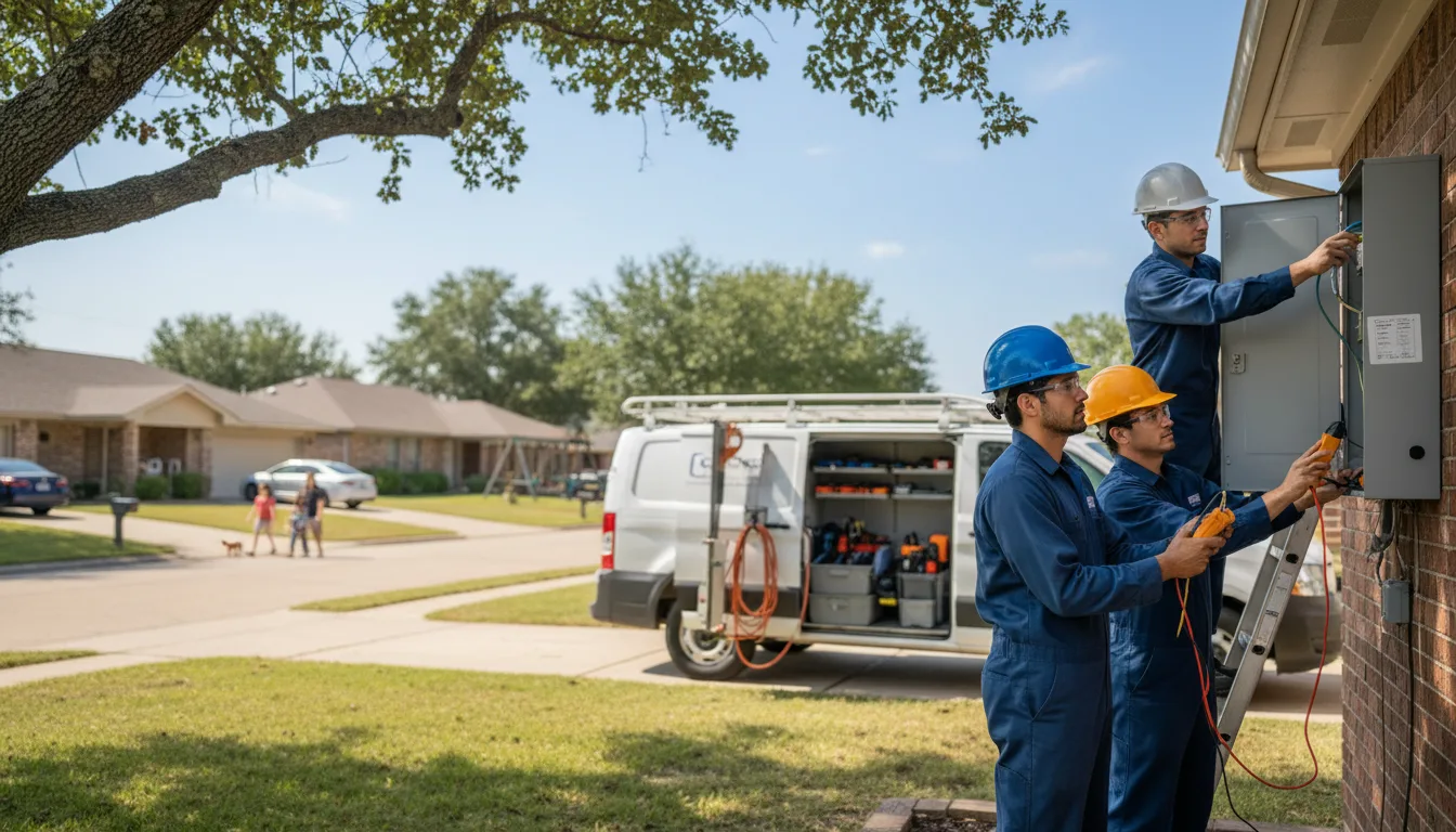 Certified electrician providing emergency electrical services in Ransom Canyon, TX
